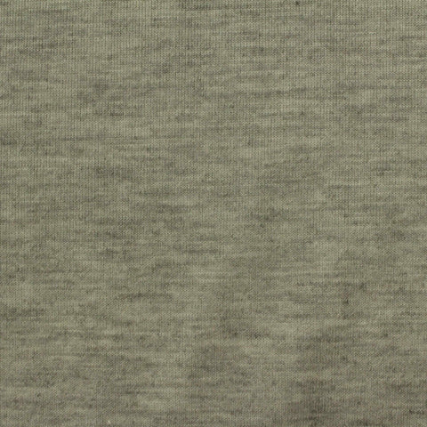 Heathered Green-Grey Marl Jersey Knit, Poly-Viscose
