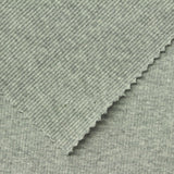 Light Grey Marl Rib Knit, Cotton — photo 2