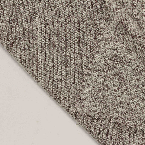 Light Beige Marl Jersey Knit, Viscose-Poly, 198 gsm