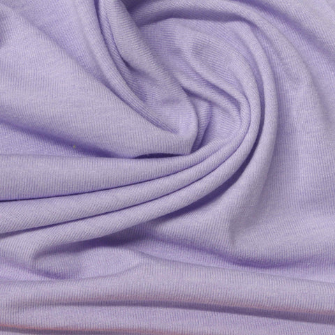 Polyester Cotton Blend Jersey Knit Fabric, 186 gsm, 184 cm — Purple