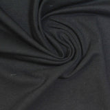 Cotton Stretch Jersey Knit Fabric, 220 gsm, 163 cm — Black — photo 2