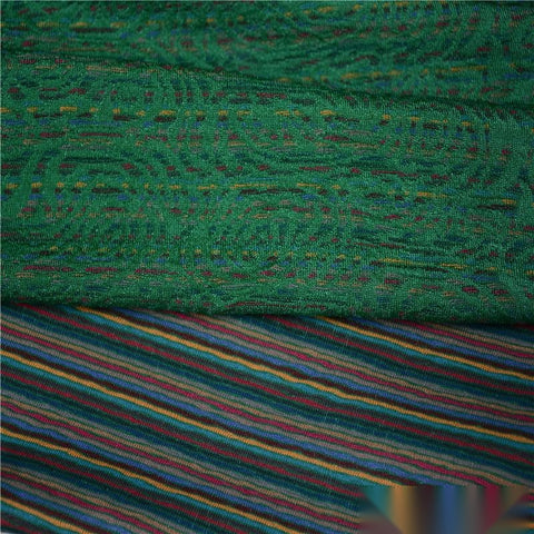 Green Flecks Jacquard, Polyester