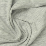 Light Grey Heathered-Marl Jersey Knit, Cotton-Poly — photo 2