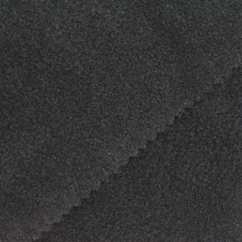 Black Brushed Fleece, Polyester