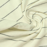 Dark Grey Horizontal-Stripe Interlock Knit, Cotton-Poly — photo 2