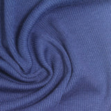 Polyester Stretch Rib Knit Fabric, 330 gsm, 164 cm — Blue — photo 2