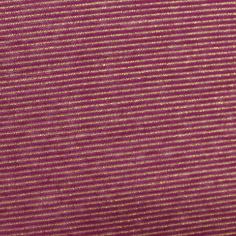 Gold Horizontal-Stripe Chunky Knit, Poly-Metallic