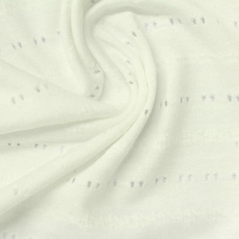 Cream Tone-on-Tone Jacquard, Poly-Viscose
