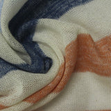Cream Horizontal-Stripe Jersey Knit, Cotton-Poly — photo 2