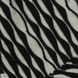 Black Geometric Jersey Knit, Poly-Viscose — photo 2