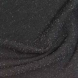 Black Glitter Linen-Look, Polyester — photo 2