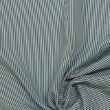 Blue Vertical-Stripe Woven, Viscose — photo 2
