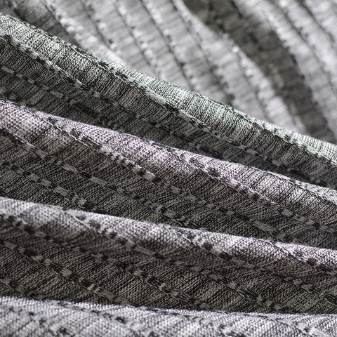 Grey Marl Chunky Knit, Cotton, 175 gsm