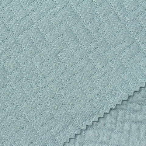 Light Blue Tone-on-Tone Jacquard, Polyester, 260 gsm