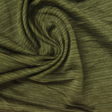 Heathered Green Marl Jersey Knit, Polyester — photo 2