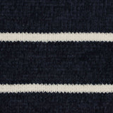 Navy Horizontal-Stripe Chenille, Polyester — photo 2