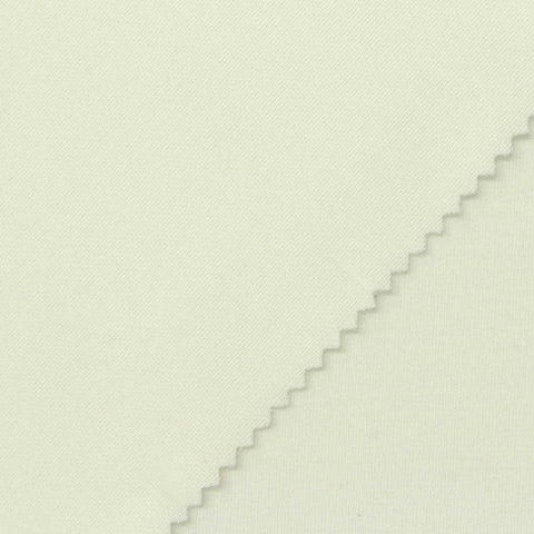 Polyester Viscose Stretch Scuba Knit Fabric, 250 gsm, 160 cm — White