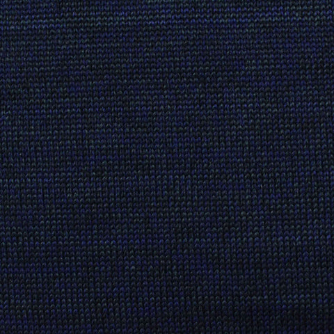 Dark Blue Marl Chunky Knit, Polyester, 343 gsm