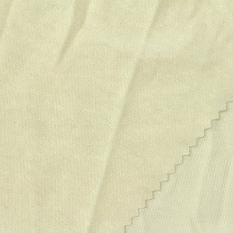 Polyester Viscose Metallic Stretch Knit Fabric, 155 gsm, 150 cm — Beige