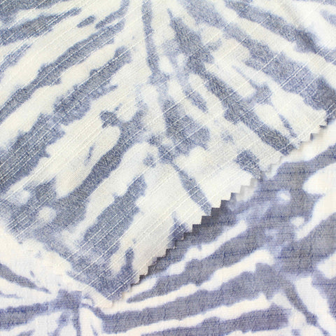Blue Abstract Chiffon
