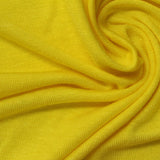 Viscose Stretch Jersey Knit Fabric, 150 gsm, 180 cm — Yellow — photo 2