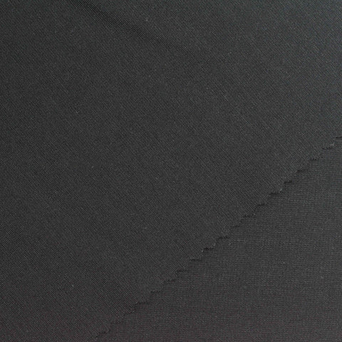 Viscose Nylon Stretch Ponte Knit Fabric, 220 gsm, 160 cm — Grey