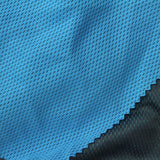 Light Blue Diagonal-Dash Birdseye Knit, Polyester — photo 2