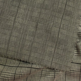 Black Plaid Knit, Viscose — photo 2