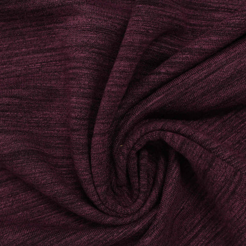 Polyester Stretch French Terry Fabric, 300 gsm, 160 cm — Purple