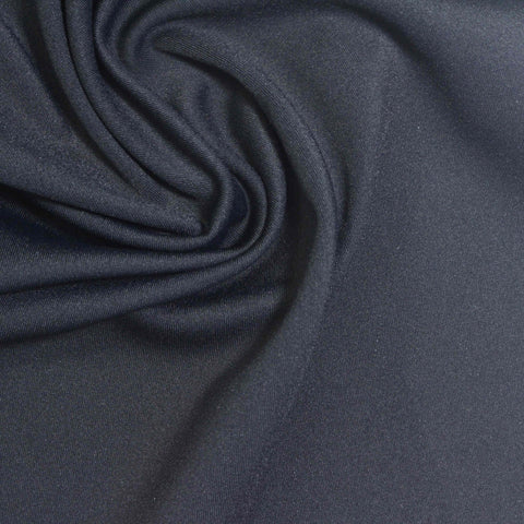 Nylon Stretch Interlock Knit Fabric, 240 gsm, 155 cm — Navy