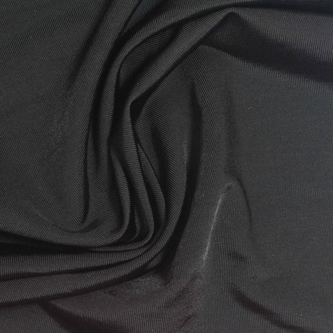 Viscose Stretch Jersey Knit Fabric, 240 gsm, 160 cm — Black