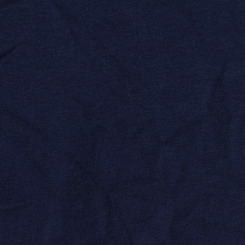 Cotton Polyester Jersey Knit Fabric, 150 gsm, 175 cm — Navy