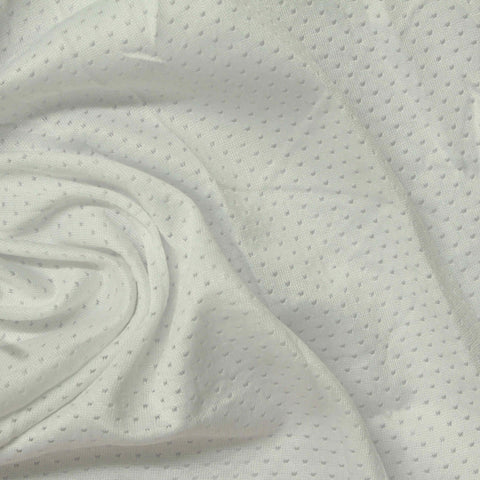 White Fine-Dot Mesh, Polyester