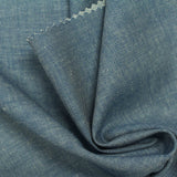 Yarn-Dyed Cotton Linen Denim Fabric, 120 gsm — Blue — photo 2