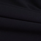 100% Polyester Linen-Look Fabric, 130 gsm, 150 cm — Black — photo 2