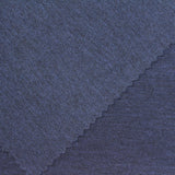 Dark Blue Marl Interlock Knit, Poly-Nylon — photo 2