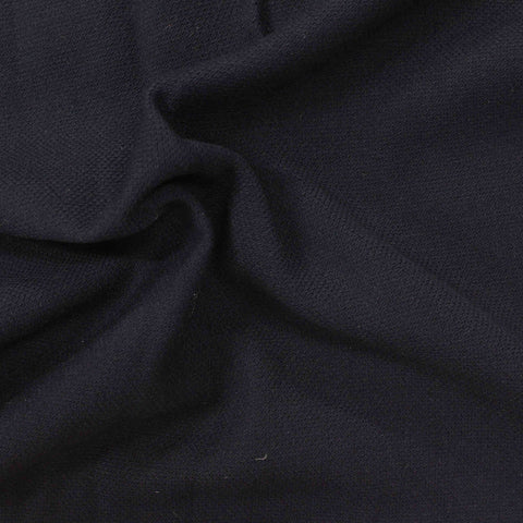 Polyester Viscose Stretch Ponte Knit Fabric, 269 gsm — Navy