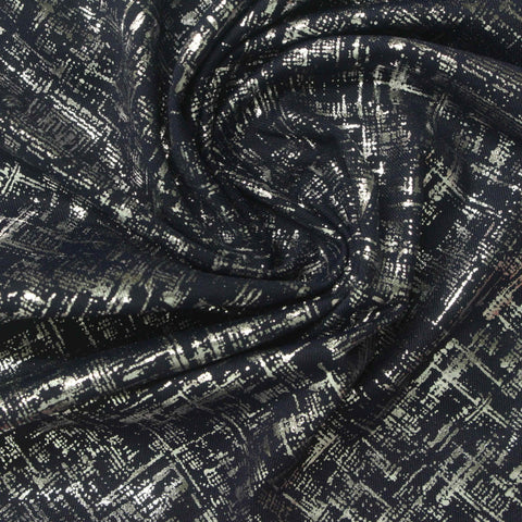 Silver Lines Jersey Knit, Polyester