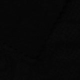 Jacquard 100% Polyester Knit Fabric, 263 gsm, 155 cm — Black — photo 2