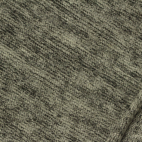 Heathered Grey Marl Chunky Knit, Poly-Viscose, 180 gsm
