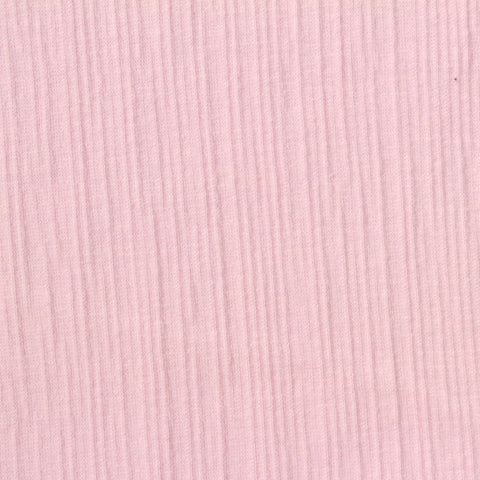 Light Pink Crinkled Crepe, Cotton-Poly