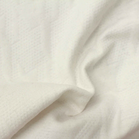 White Geometric Jacquard, Polyester, 360 gsm