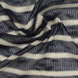 Navy Stripes Chunky Knit, Poly-Viscose — photo 2