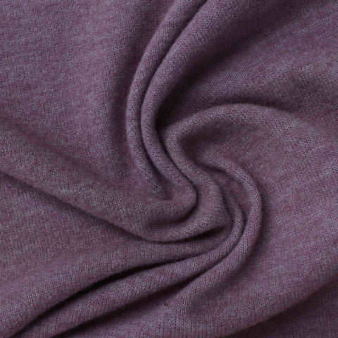Brushed Chunky Knit Fabric, 180 gsm, 160 cm — Purple