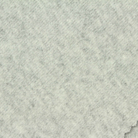 Light Grey Heathered-Marl Rib Knit, Polyester, 430 gsm