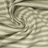 Beige Stripe Jersey Knit, Viscose — photo 2