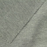 Polyester Stretch Rib Knit Fabric, 420 gsm, 120 cm — Grey — photo 2