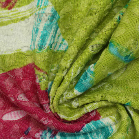 Fuchsia Abstract Jacquard, Polyester