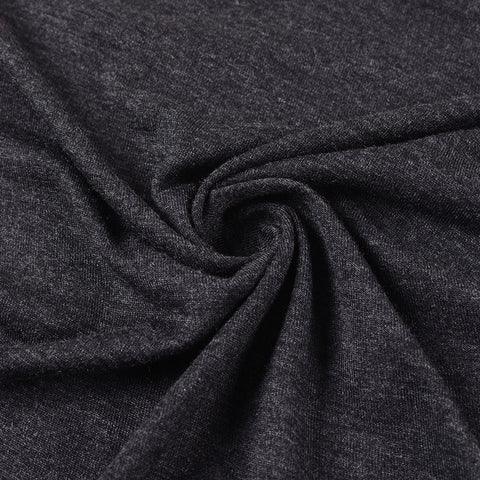 Dark Grey Marl Jersey Knit, Viscose, 115 gsm