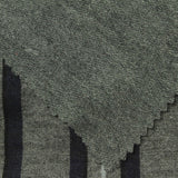 Grey Vertical-Stripe French Terry, Viscose-Cotton — photo 2